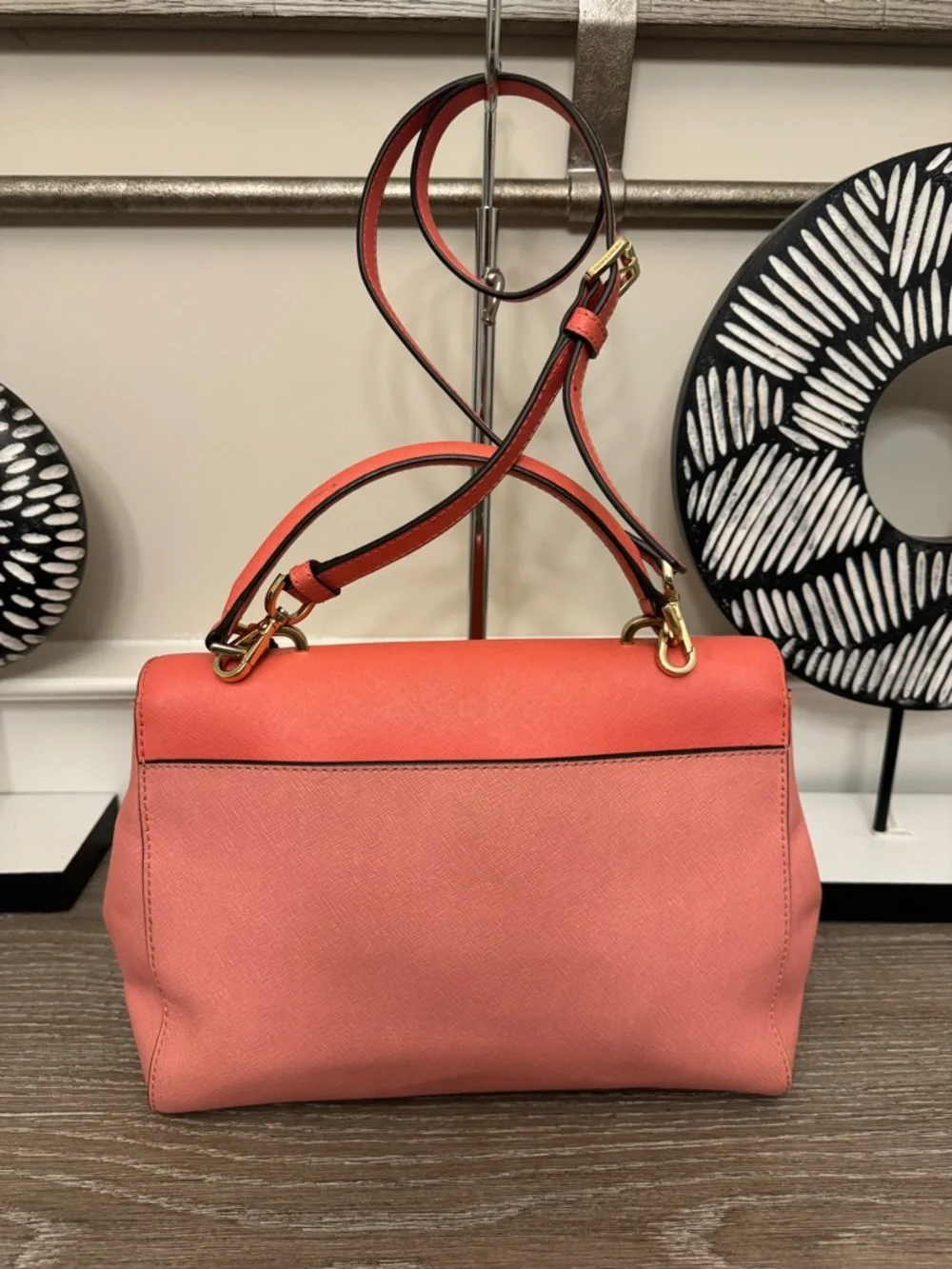 Michael Kors Coral-Gradient Top Handle Satchel - Picture 2 of 13
